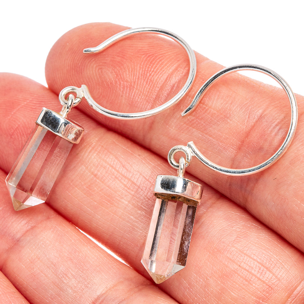 Herkimer Diamond Earrings 1 3/8" (925 Sterling Silver) E433400