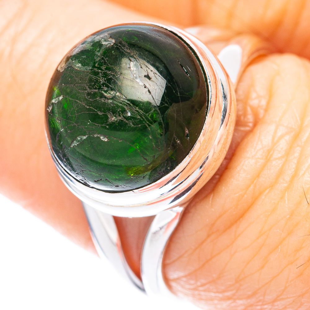 Rare Chrome Diopside Ring Size 7.75 (925 Sterling Silver) R2079