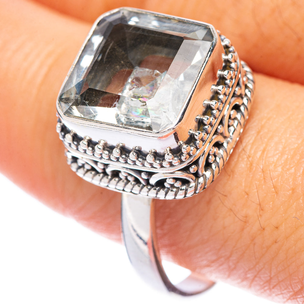 White Topaz Ring Size 10.75 (925 Sterling Silver) R144779