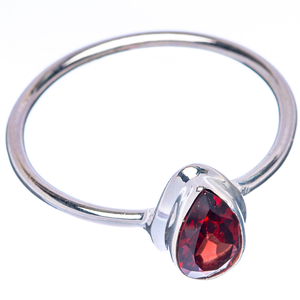 Garnet Dainty Ring Size 8 (925 Sterling Silver) R145051