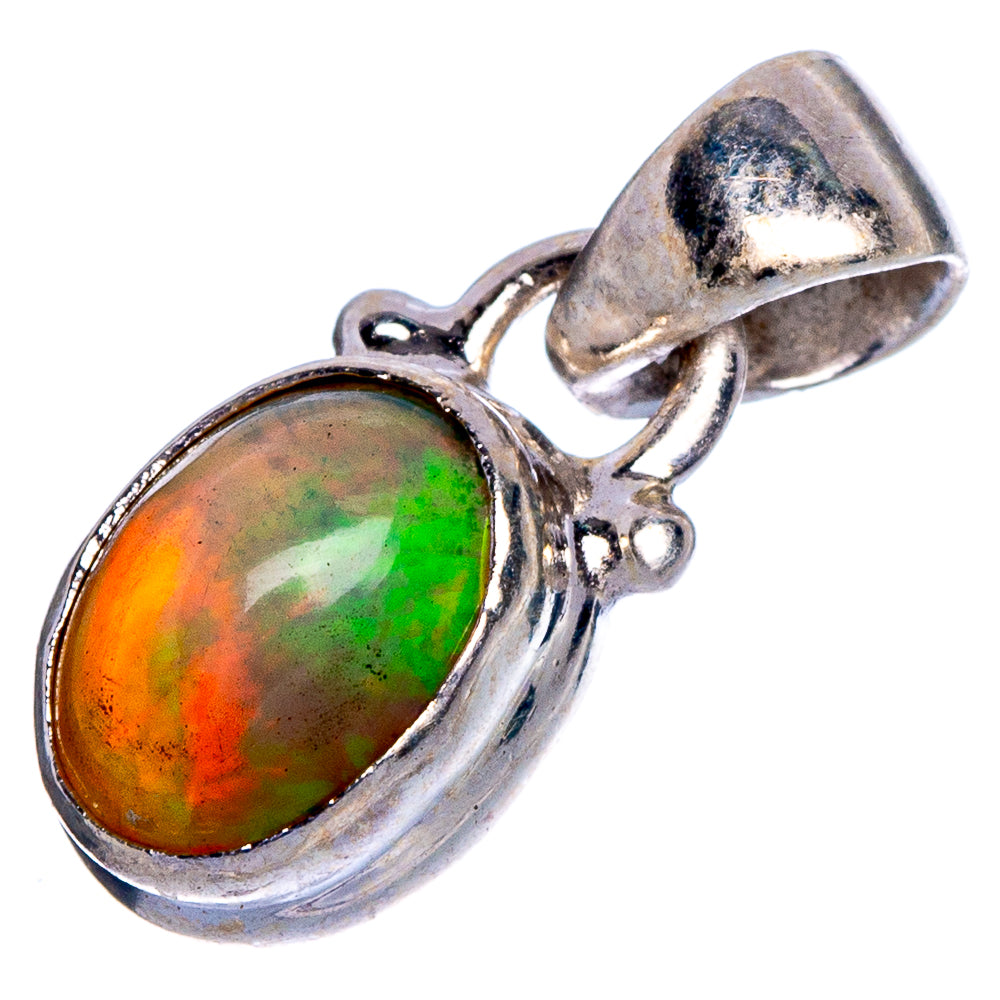 Rare Ethiopian Opal Pendant 3/4" (925 Sterling Silver) P40671