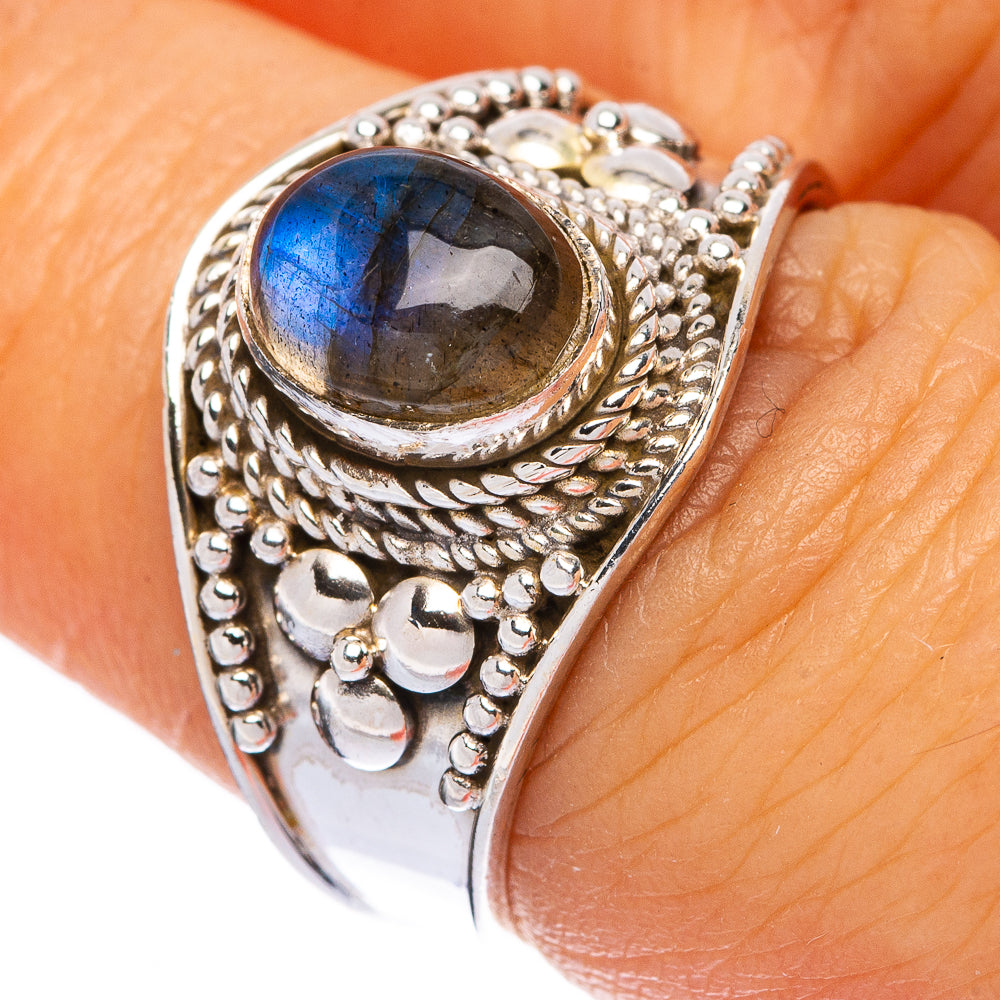Labradorite Ring Size 6.75 (925 Sterling Silver) R146137
