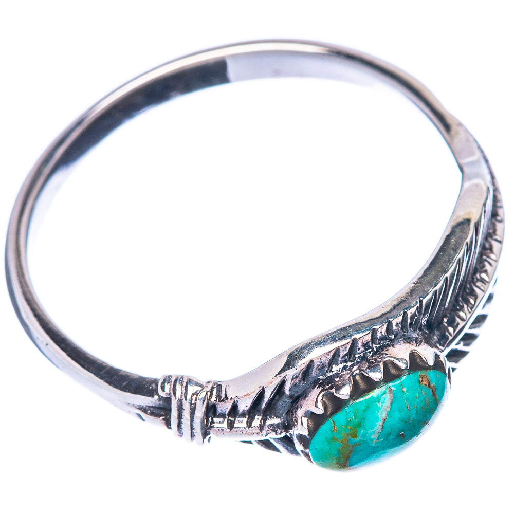 Rare Arizona Turquoise Feather Ring Size 9.5 (925 Sterling Silver) R1580