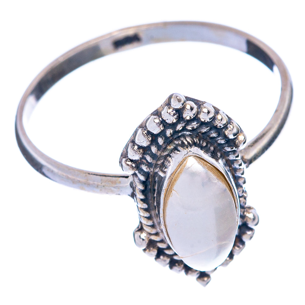Rainbow Moonstone Dainty Ring Size 8 (925 Sterling Silver) R145412