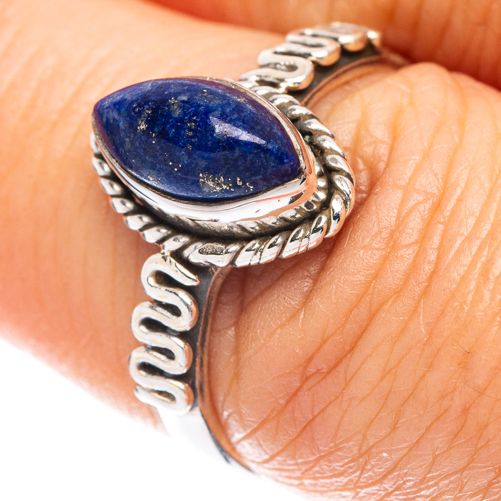 Lapis Lazuli Ring Size 7 (925 Sterling Silver) R5673
