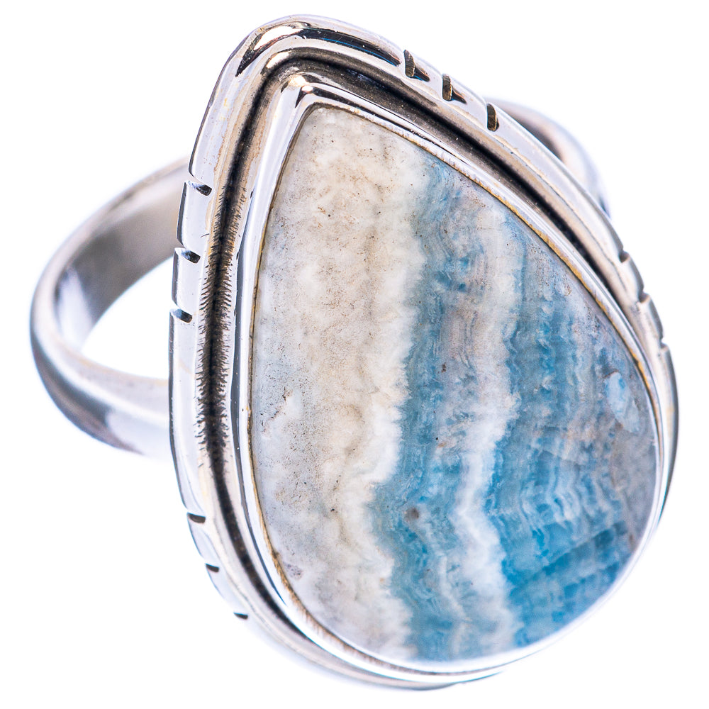 Blue Scheelite Ring Size 7 (925 Sterling Silver) R2020