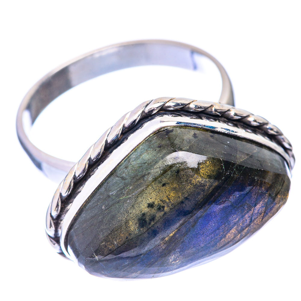 Labradorite Ring Size 8.5 (925 Sterling Silver) R140906