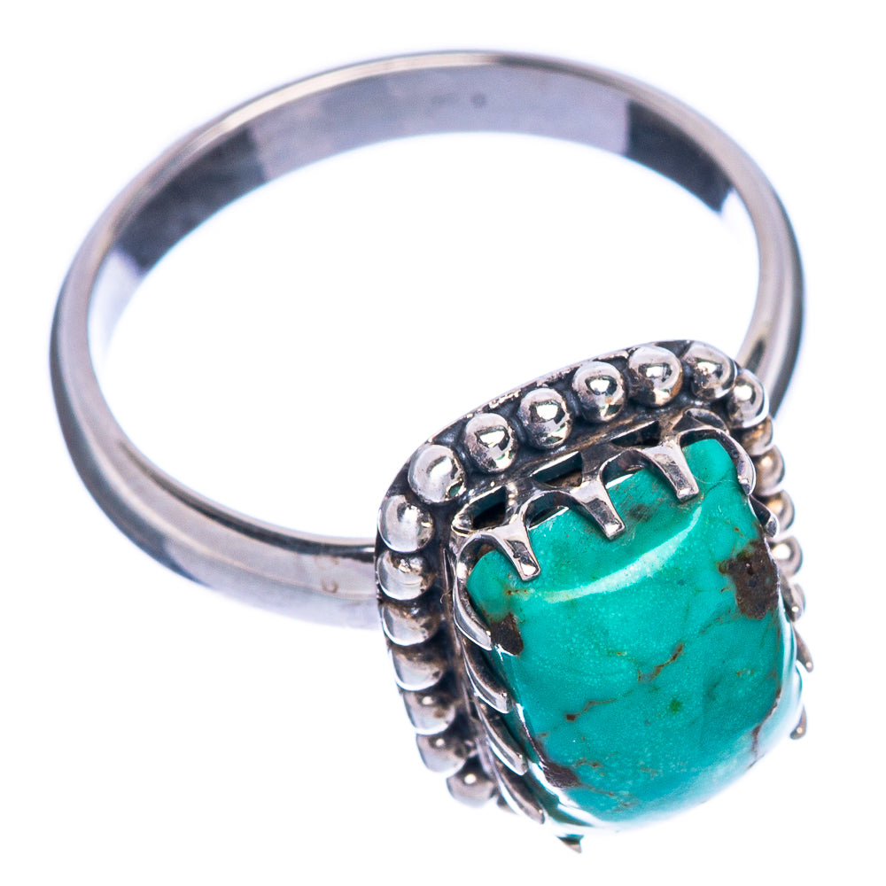 Tibetan Turquoise Ring Size 6 (925 Sterling Silver) R1261