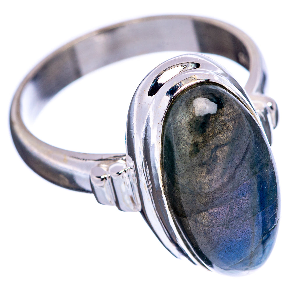 Labradorite Ring Size 6.75 (.925 Sterling Silver)