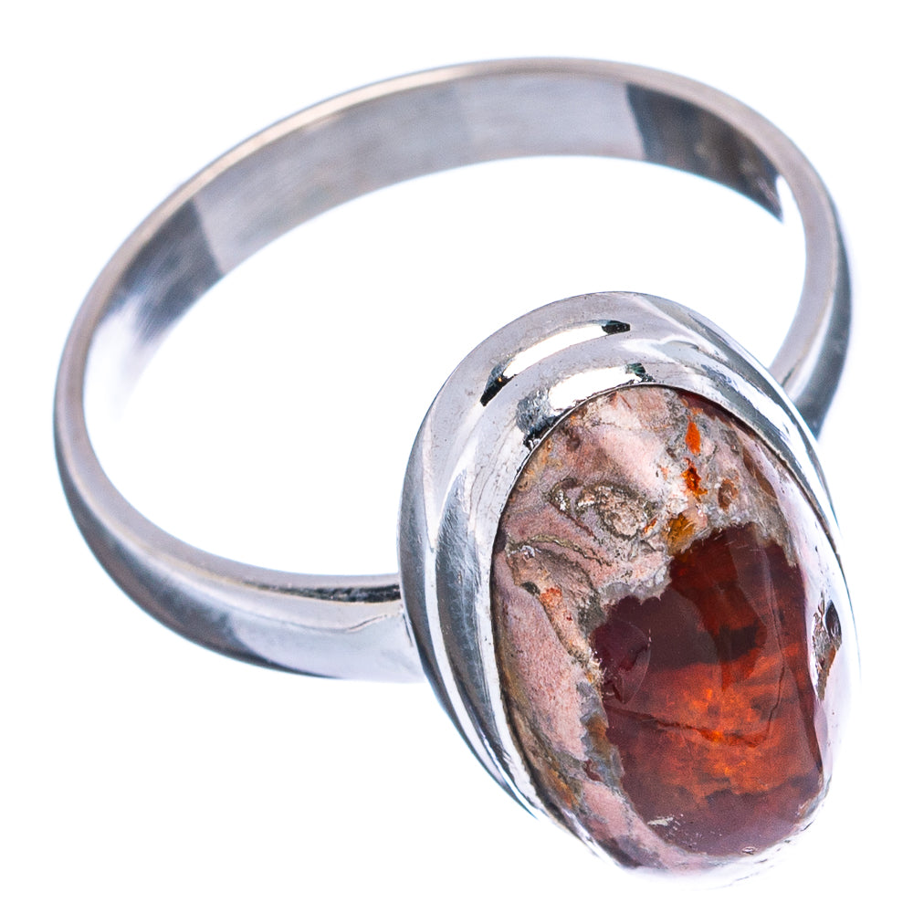 Rare Mexican Fire Opal Ring Size 8.75 (.925 Sterling Silver)