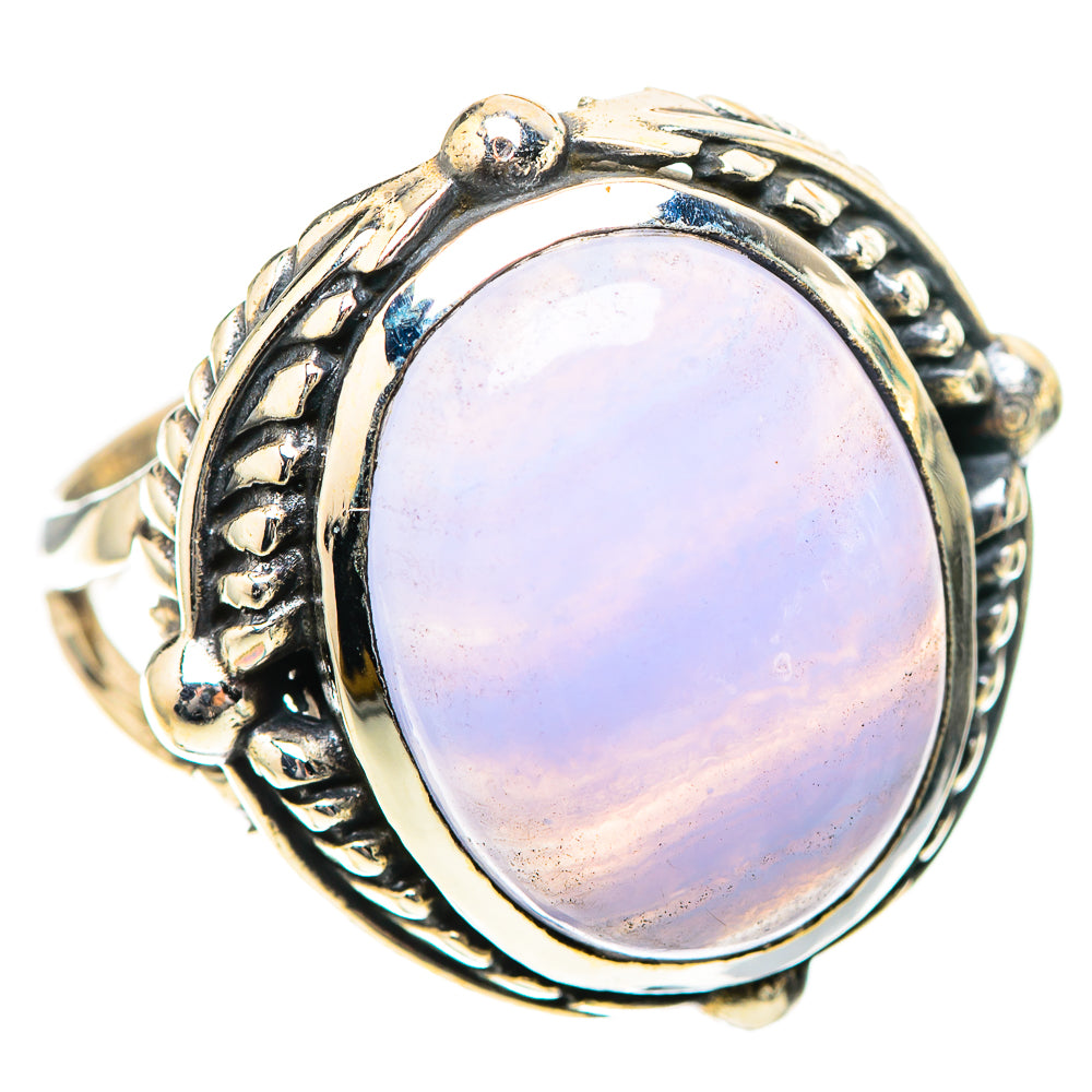 Blue Lace Agate Ring Size 8.5 (925 Sterling Silver) RING139245