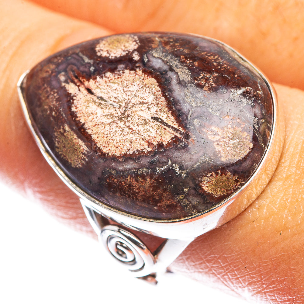 Large Mushroom Rhyolite Ring Size 8.5 (925 Sterling Silver) R142471