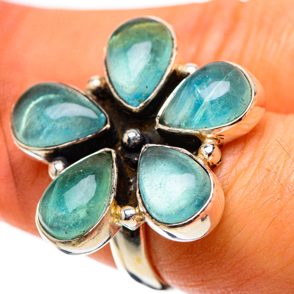 Blue Fluorite Ring Size 6.75 (925 Sterling Silver) RING138345