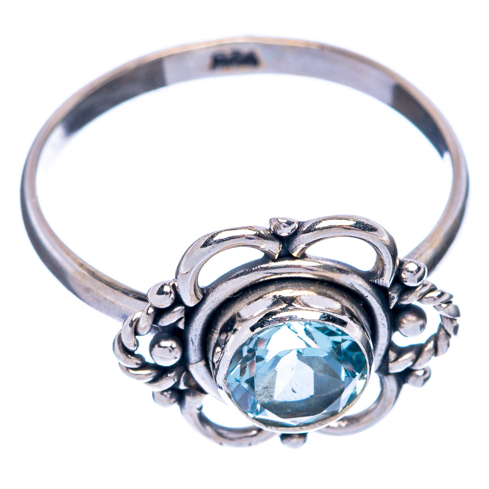 Blue Topaz Dainty Ring Size 7 (925 Sterling Silver) R145419