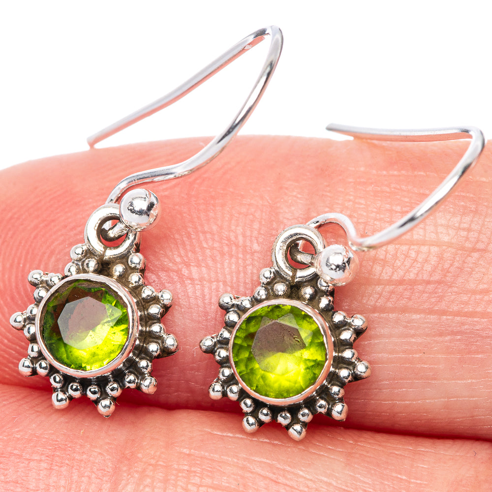Peridot EarDainty Rings 1" (925 Sterling Silver) E433143