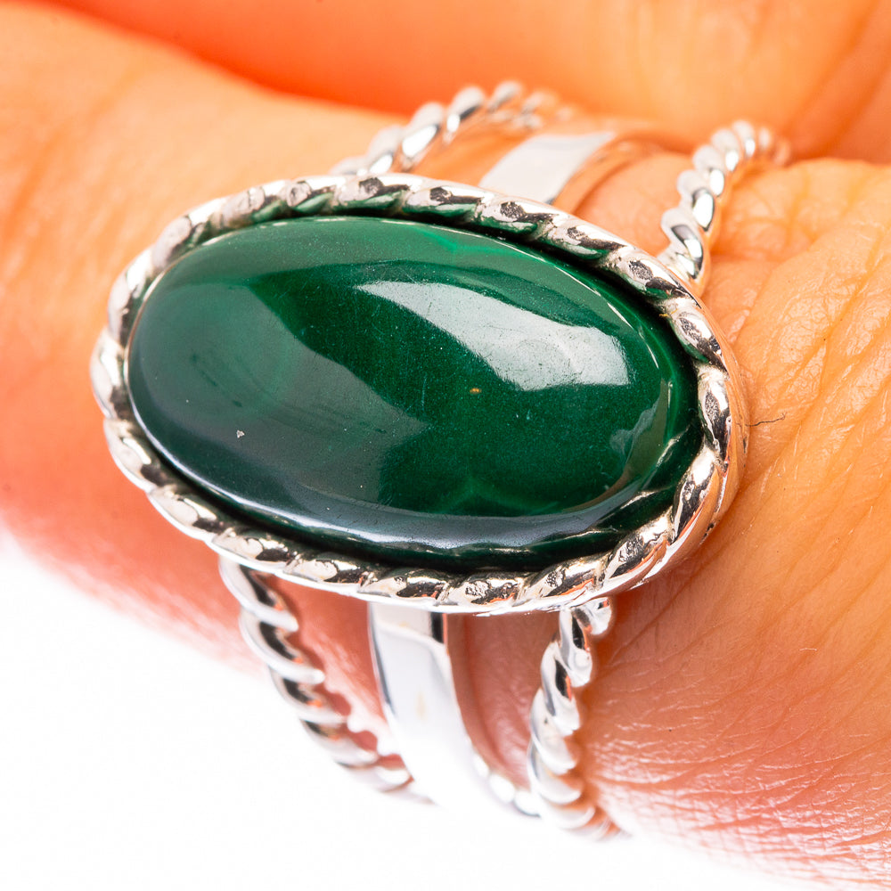 Premium Malachite Ring Size 7 (925 Sterling Silver) R141861