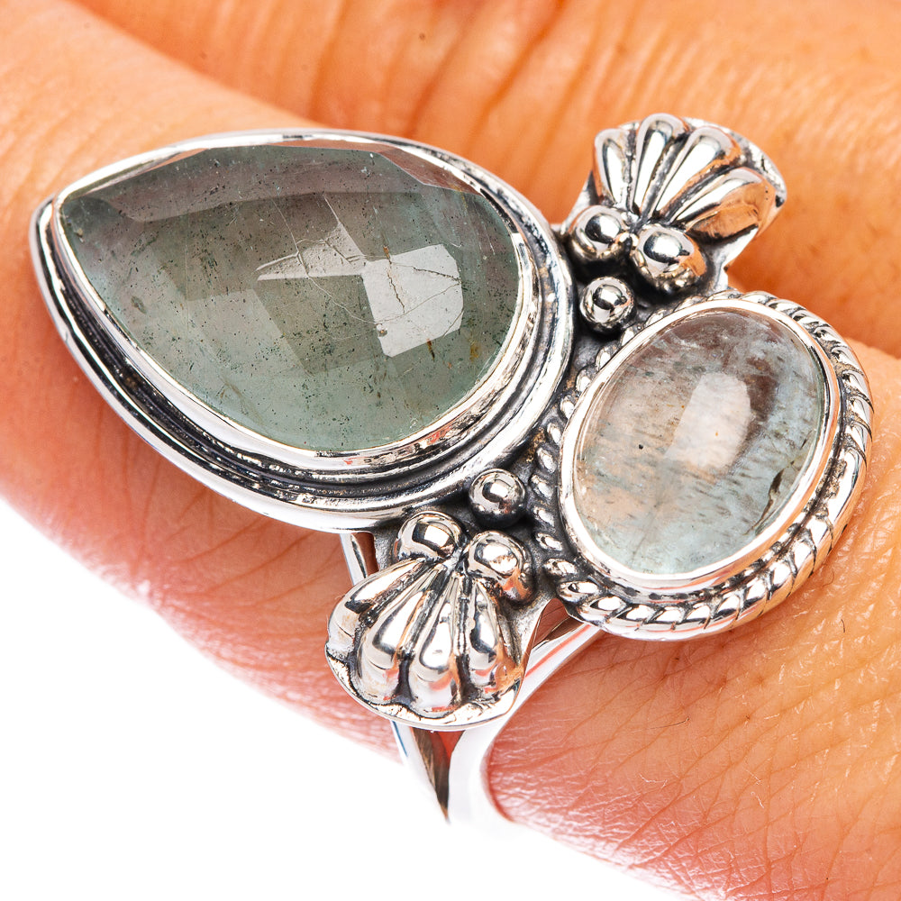 Signature Natural Aquamarine Ring Size 8.75 (925 Sterling Silver) R1769