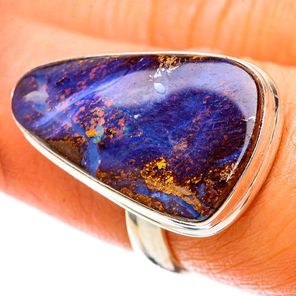 Boulder Opal Ring Size 7.25 (925 Sterling Silver) RING137873