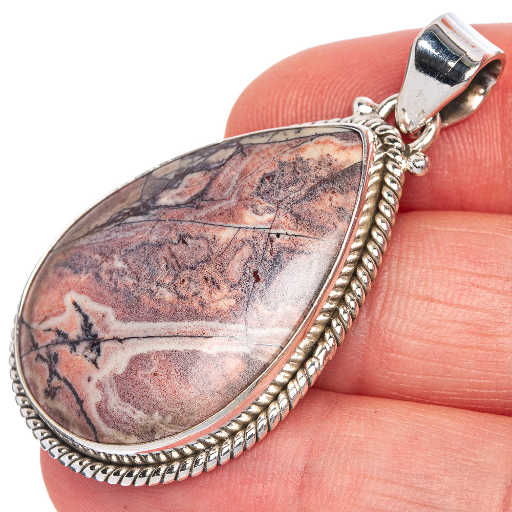 Rosetta Jasper Pendant 1 3/4" (925 Sterling Silver) P40742