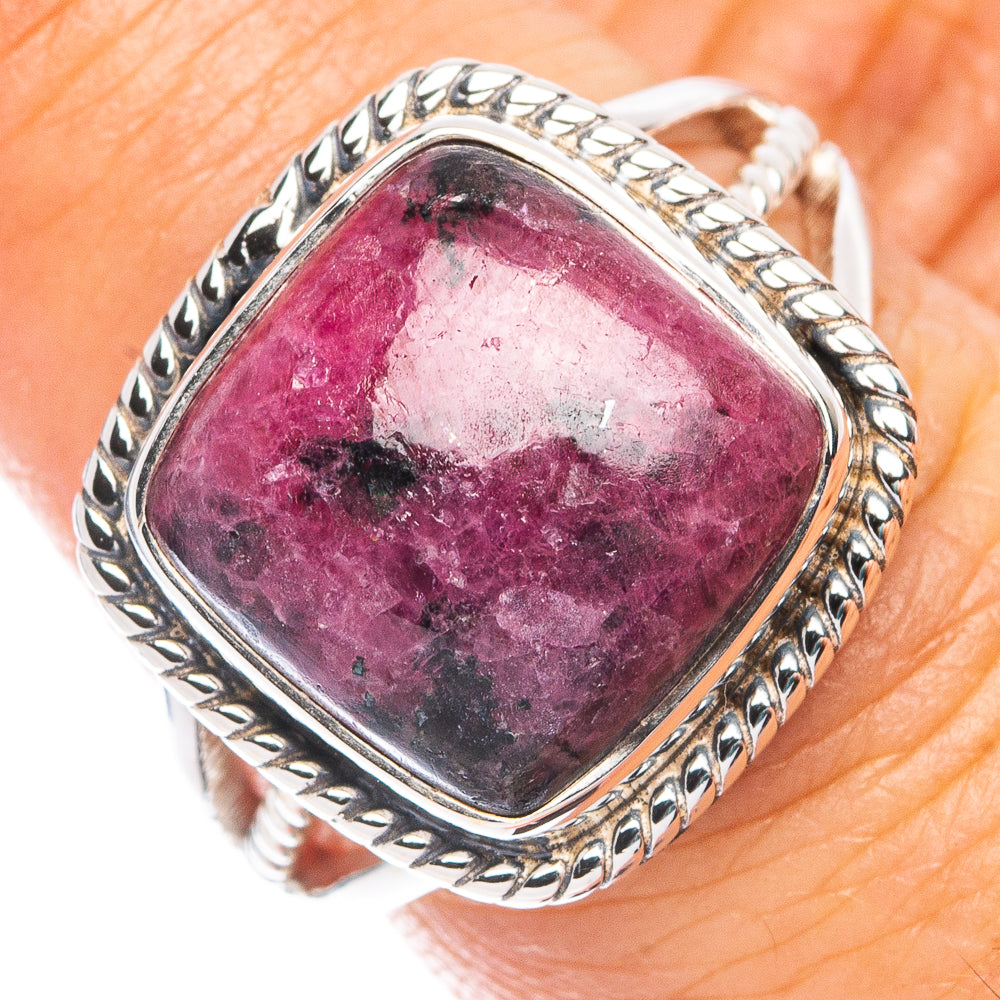 Premium Rhodonite Ring Size 7 (925 Sterling Silver) R7634