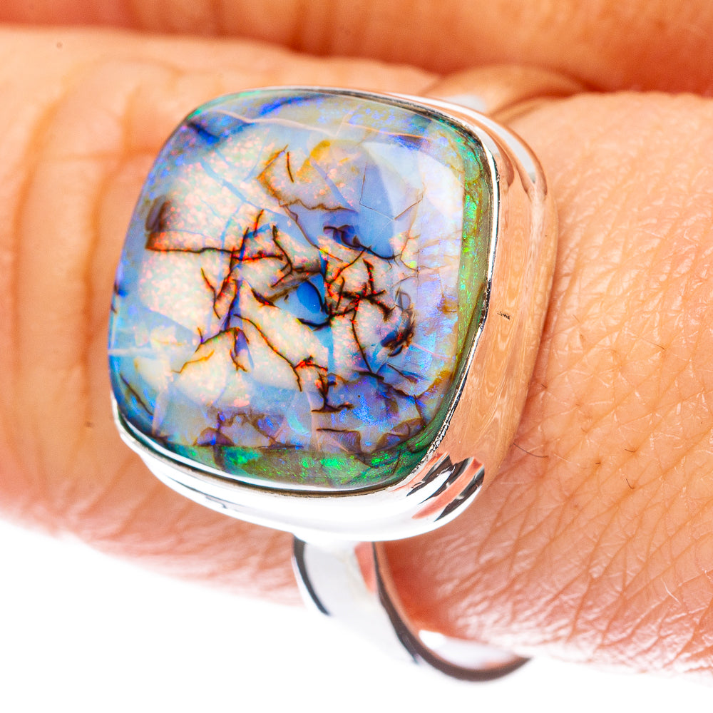 Rare Sterling Opal Ring Size 9.25 (925 Sterling Silver) R2993