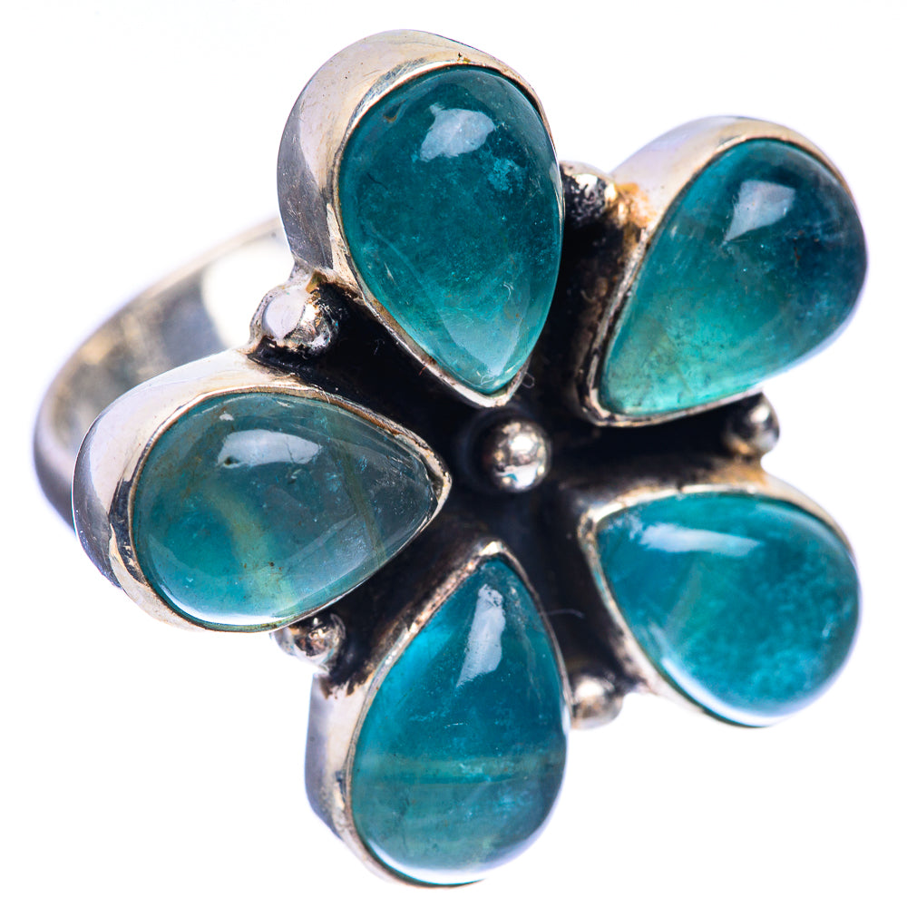Blue Fluorite Ring Size 7 (925 Sterling Silver) R142923