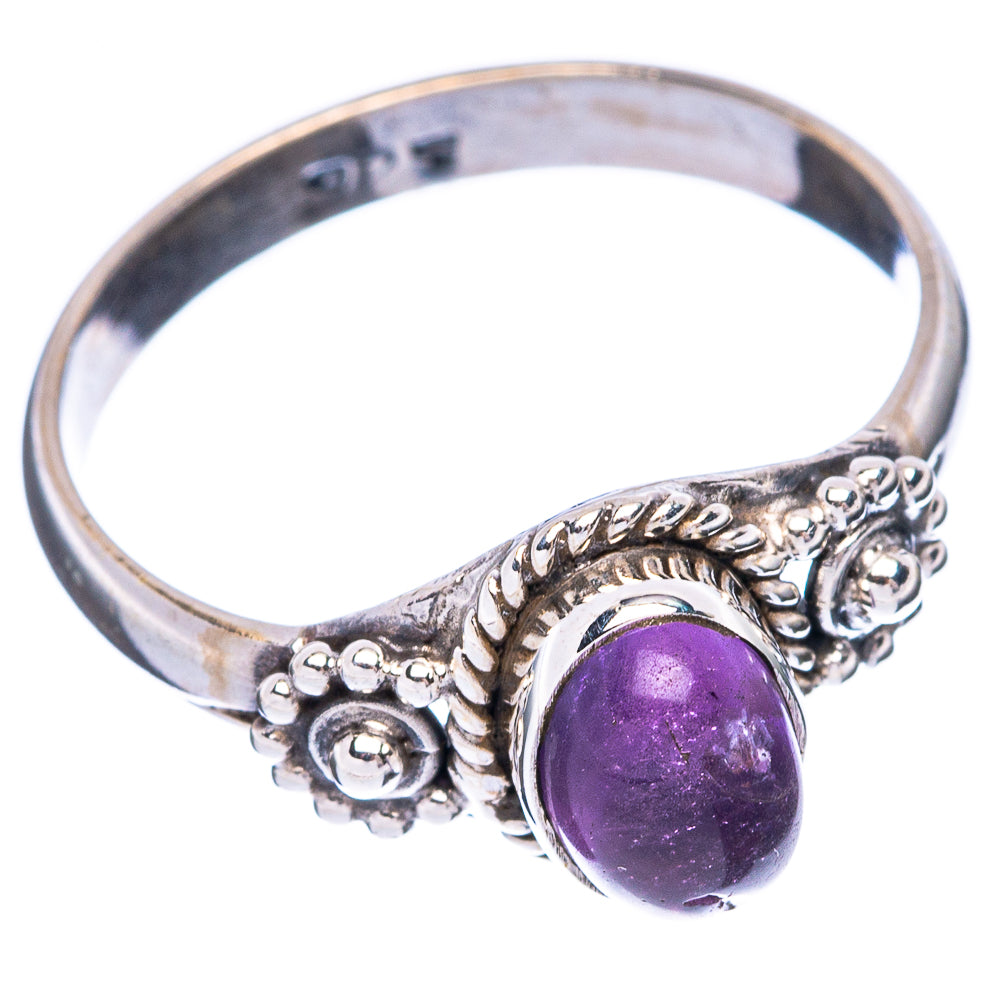 Amethyst Dainty Ring Size 6.75 (925 Sterling Silver) R6003