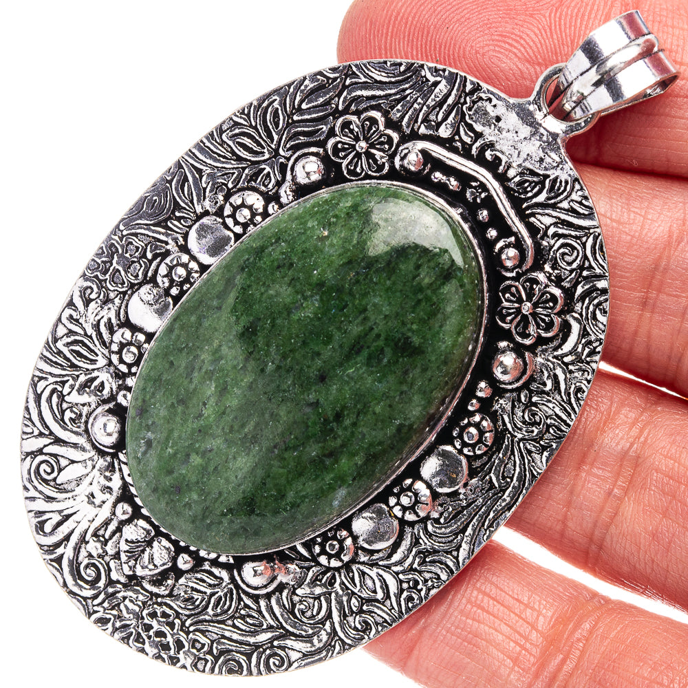 Serpentine  Pendant 2 7/8" (German Silver)