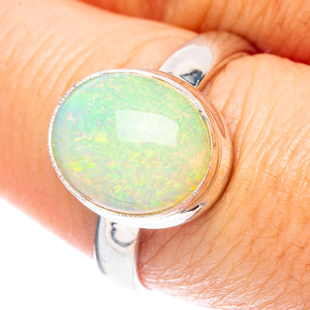 Rare Large Ethiopian Opal Ring Size 8.25 (925 Sterling Silver) R4889