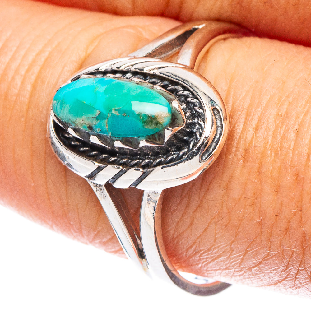 Rare Arizona Turquoise Ring Size 9.5 (925 Sterling Silver) R7225