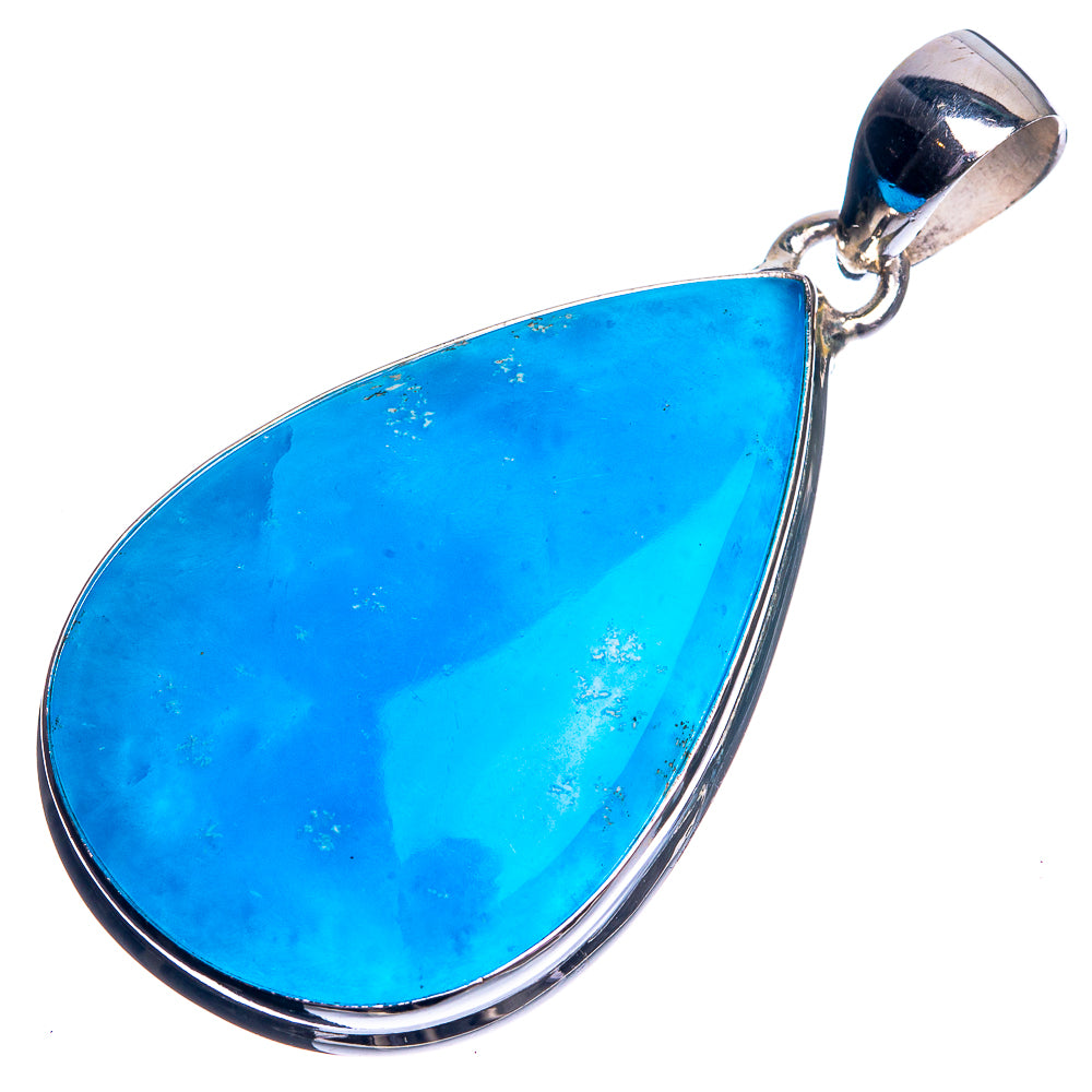 Smithsonite 925 Sterling Silver Pendant 1 7/8"