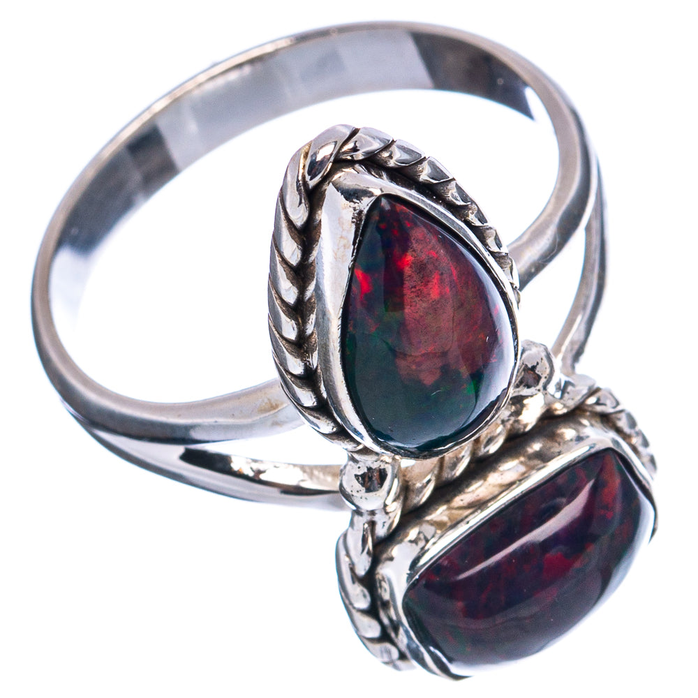 Premium Black Opal Ring Size 9.5 (.925 Sterling Silver)