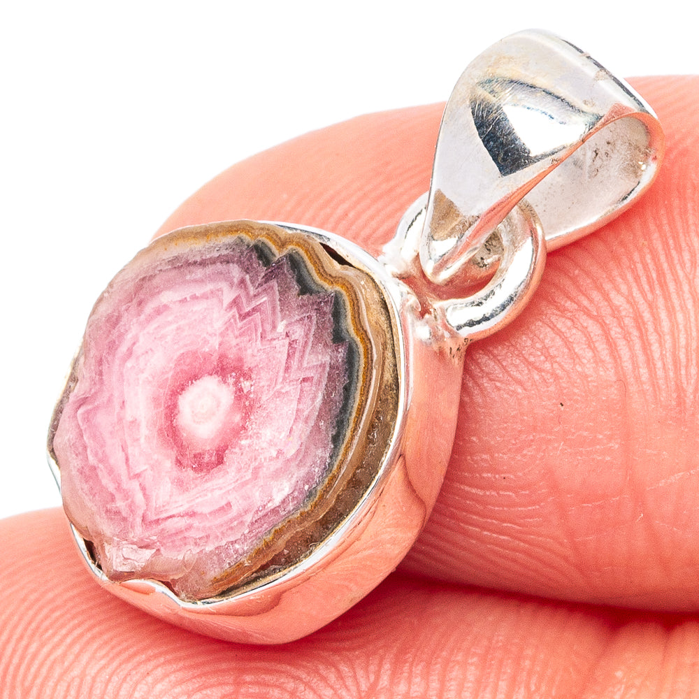 Rare Rhodochrosite Stalactite Pendant 7/8" (925 Sterling Silver) P42976