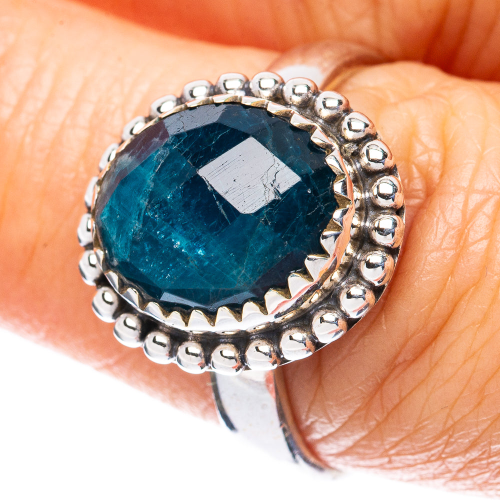 Apatite Ring Size 7.75 (925 Sterling Silver) R3008