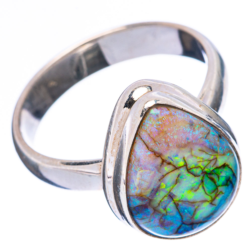 Rare Sterling Opal Ring Size 7 (925 Sterling Silver) R4373
