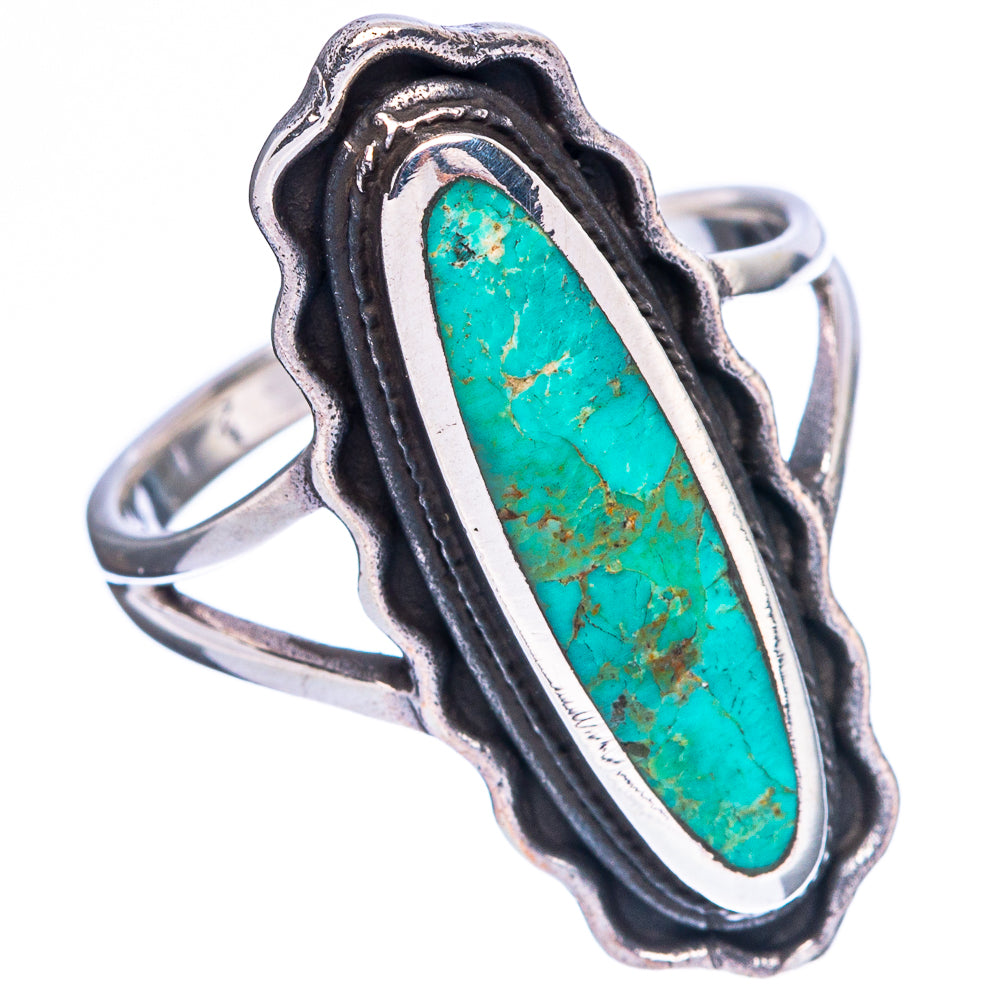 Arizona Turquoise 925 Sterling Silver Ring Size 7.75 Ana Co R2526