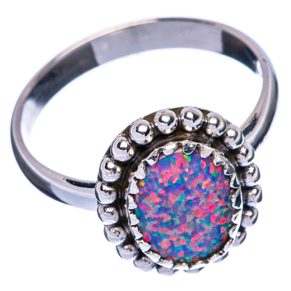 Synthetic Opal Ring Size 7.75 (925 Sterling Silver) R146234