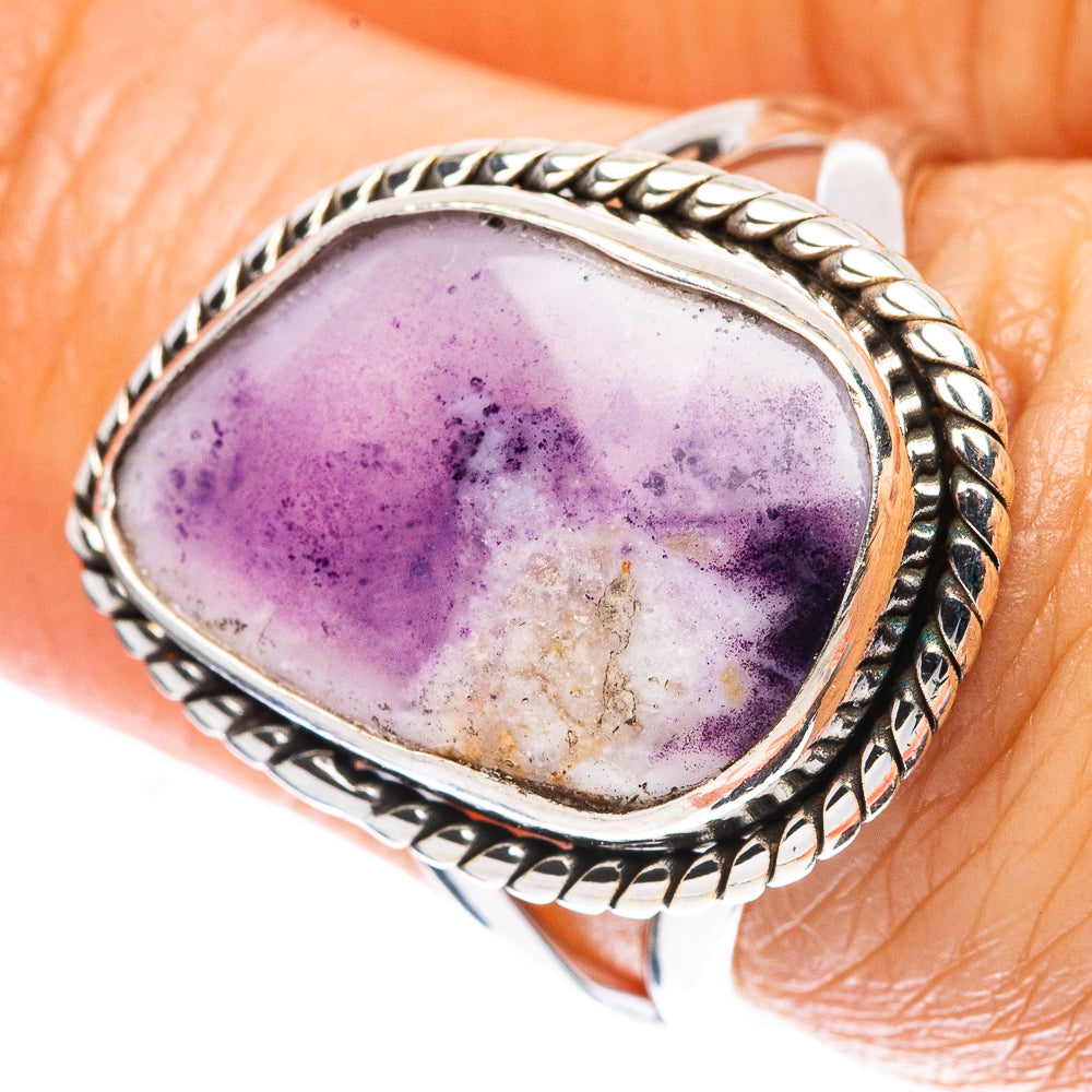 Rare Mexican Purple Opal Ring Size 6.75 (925 Sterling Silver) R4091