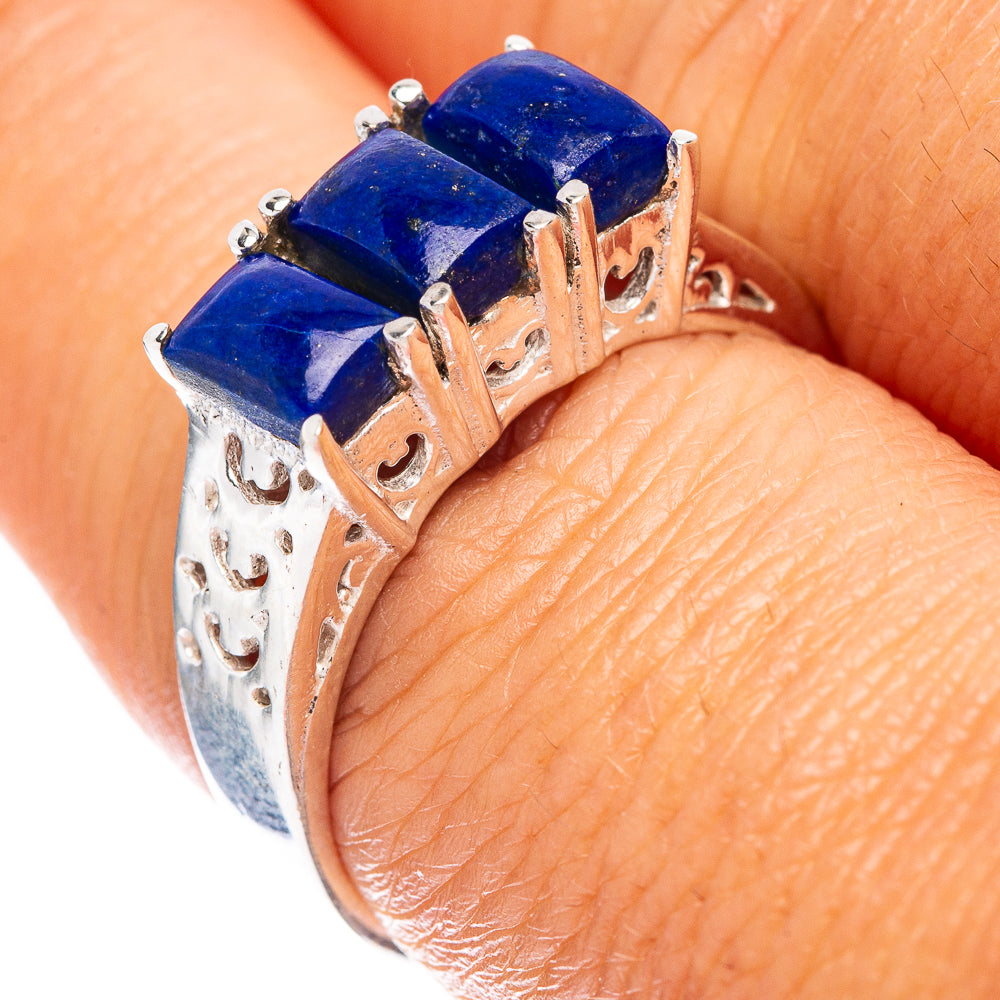Lapis Lazuli Ring Size 7.75 (925 Sterling Silver) R5679