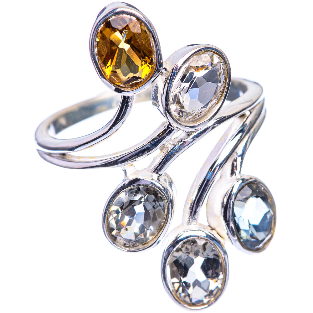 White Quartz, Citrine Ring Size 9.5 (925 Sterling Silver) RING143227