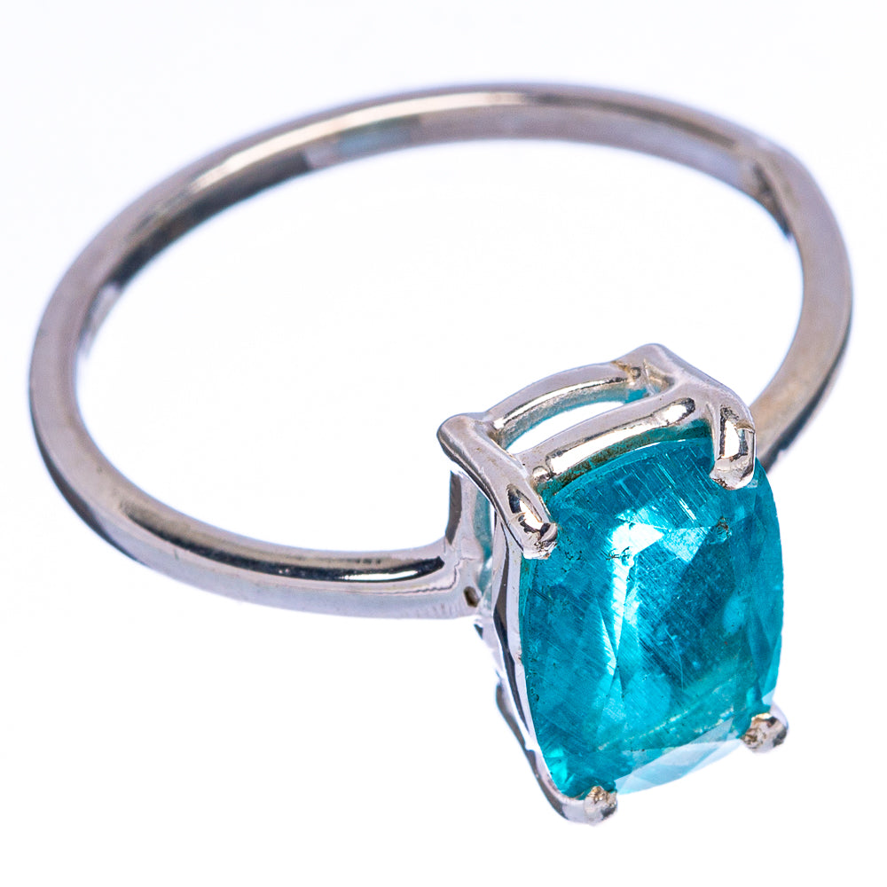 Rare Blue Apatite Ring Size 7.25 (925 Sterling Silver) R146695