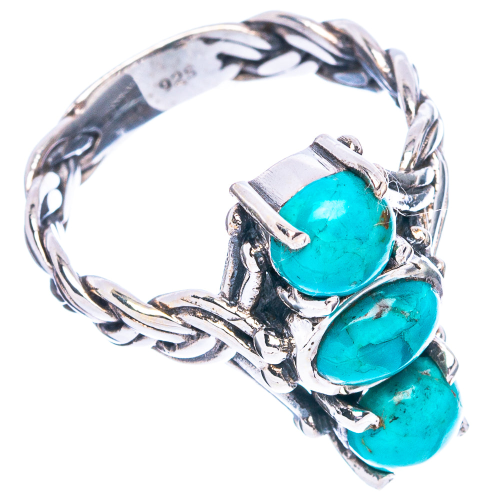 Rare Arizona Turquoise Ring Size 7.5 (925 Sterling Silver) R4714