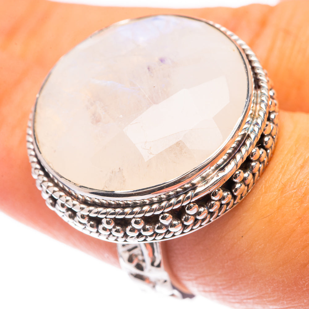 Signature Rainbow Moonstone Ring Size 7 (925 Sterling Silver) R141698