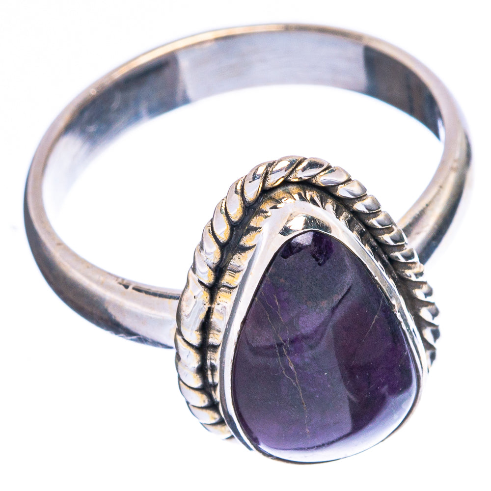 Mexican Purple Opal (Morado) Ring Size 7.25 (925 Sterling Silver) R5084