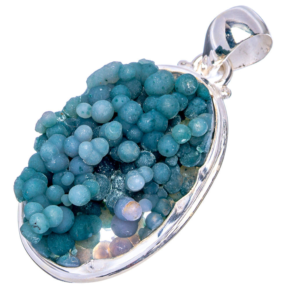 Rare Grape Agate Pendant 1 5/8" (.925 Sterling Silver)