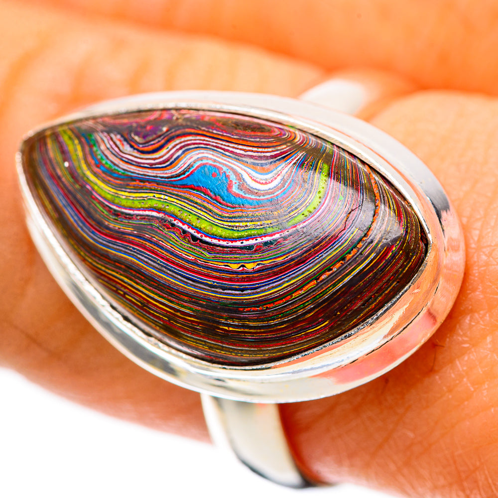Fordite Ring Size 8.25 (925 Sterling Silver) RING139247