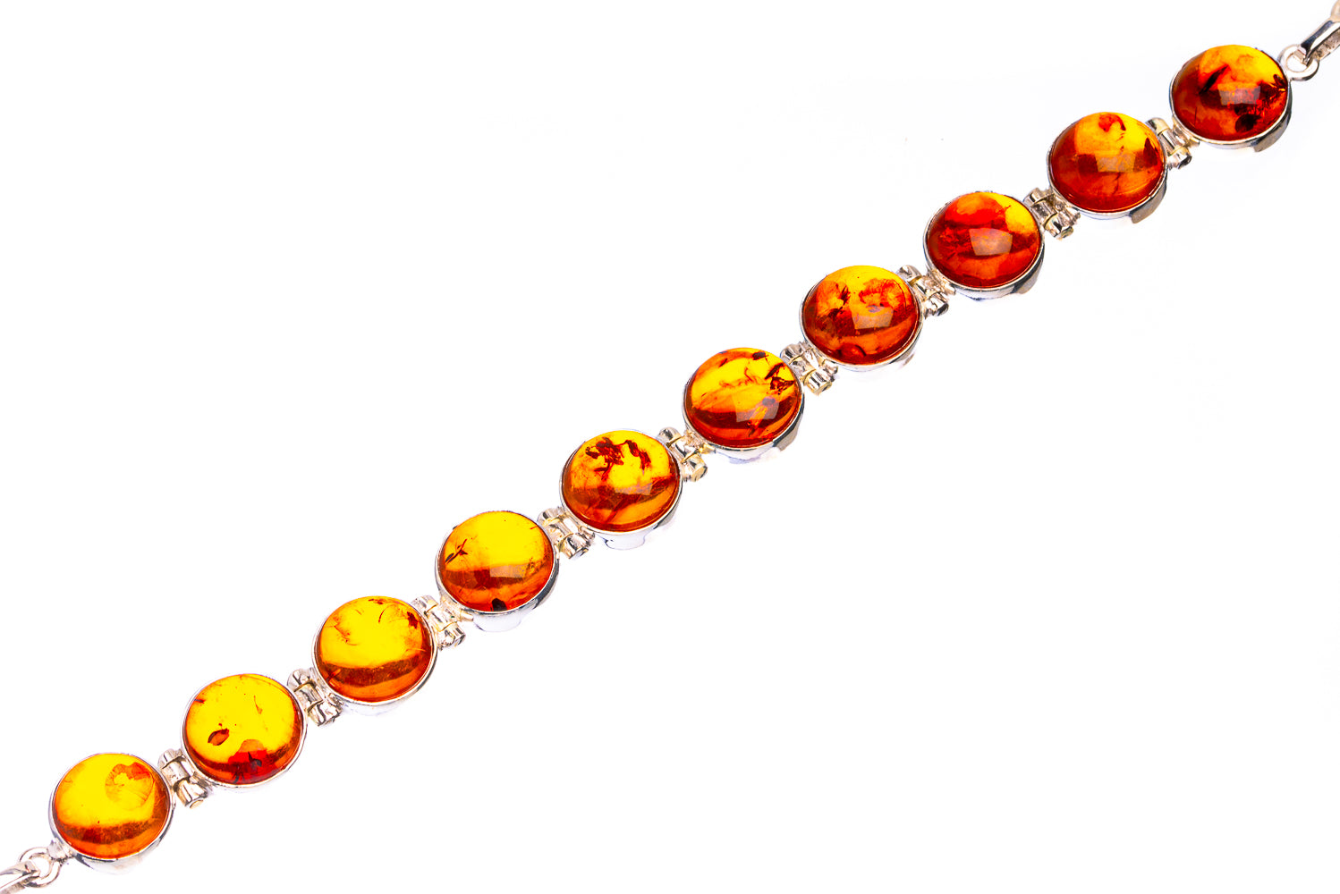 Balctic Amber 925 Sterling Silver Bracelet 7" to 8" B90249