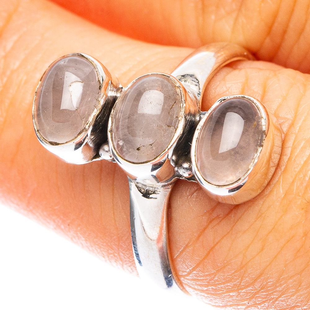 Rose Quartz Dainty Ring Size 7 (925 Sterling Silver) R5289