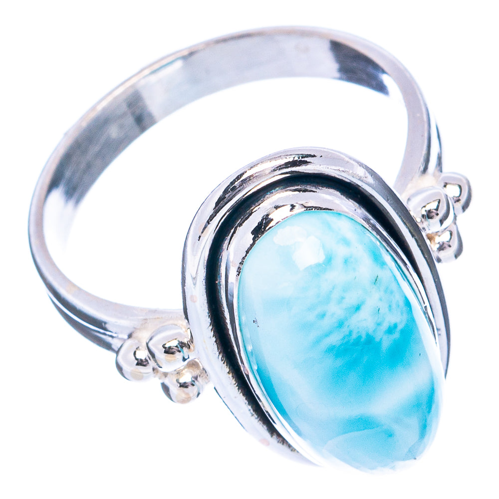 Rare Larimar Ring Size 7 (.925 Sterling Silver)