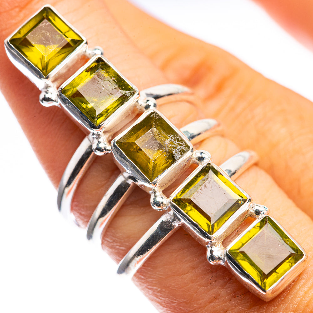 Large Peridot Ring Size 7.75 (925 Sterling Silver) RING143475